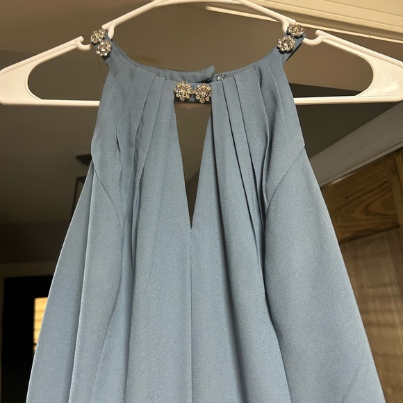 David’s Bridal Halter Bridesmaid Dress - Picture 2 of 8